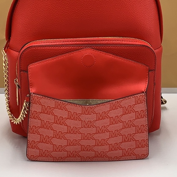 MICHAEL KORS DARK SANGRIA 
Maisie Medium Pebbled Leather 2-in-1 Backpack - Picture 5 of 16